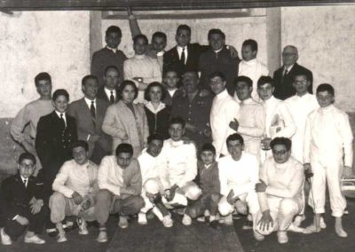 1952 - Maestro Mattei e gruppo della Nedo Nadi