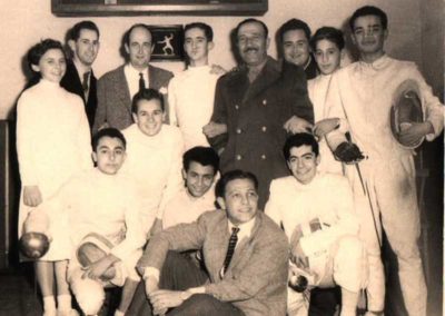 1953 - Maestro Mattei e Atleti della Nedo Nadi